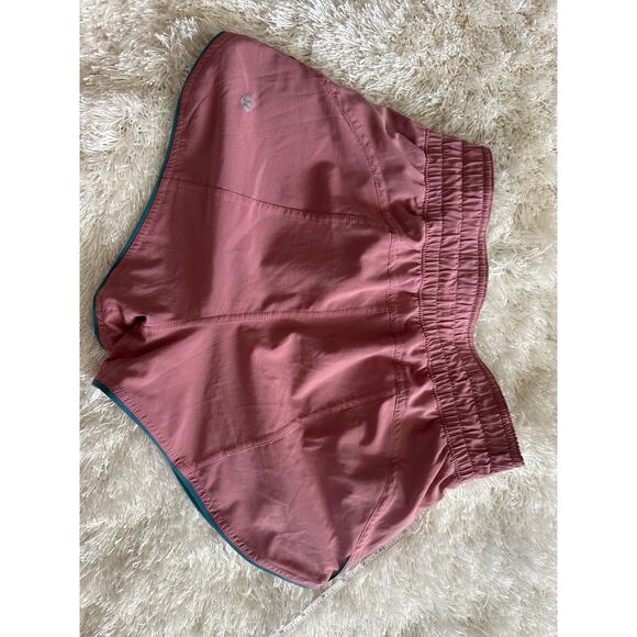 Lululemon Choose A Side Short 3" Quicksand / Sea Green Size 4 Reversible - Picture 6 of 7